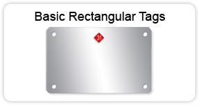Basic Rectangular Metal Plates and Tags